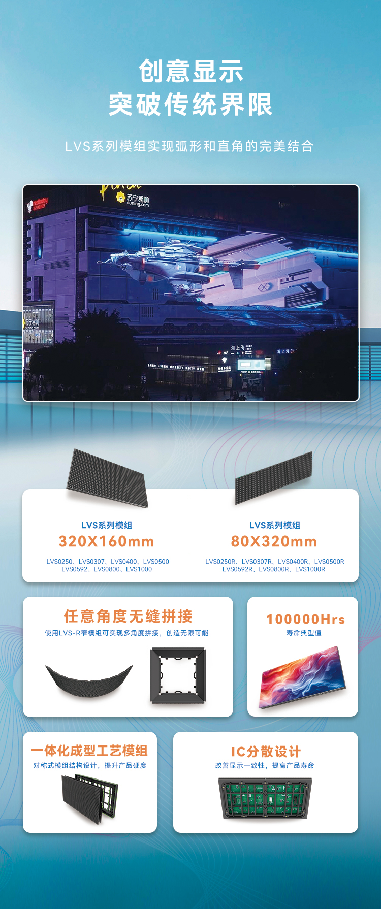 必赢亚洲高质量户外全彩显示产品：LVS系列与CV-18L系列
